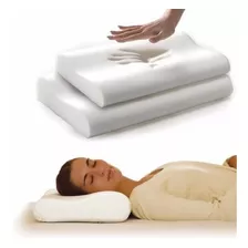 2 Almohadas Memory Pillow Ortopédicas Indeformable Con Aloe