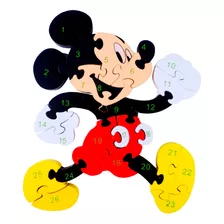 Quebra Cabeça Mickey Mouse Disney Infantil Número Letras Mdf