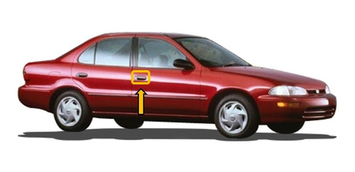 93-97 Geo Prizm Manija Exterior Delantera Lado Derecho Foto 4