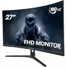 Crua 27 Monitor Curvo Para Juegos, Pantalla Fhd 1080p Va 180