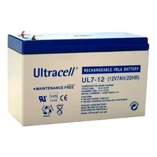 Bateria 12v 7ah Ultrcell Para Ups, Alarmas, Cerco Electrico