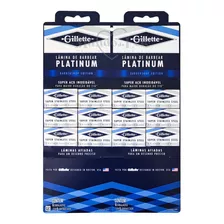 Lâmina De Barbear Gillette Platinum - 1 Cartela C/60 Un