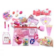 Kit Maquiagens Infantil Adolescente Brinquedo Maleta + Blush