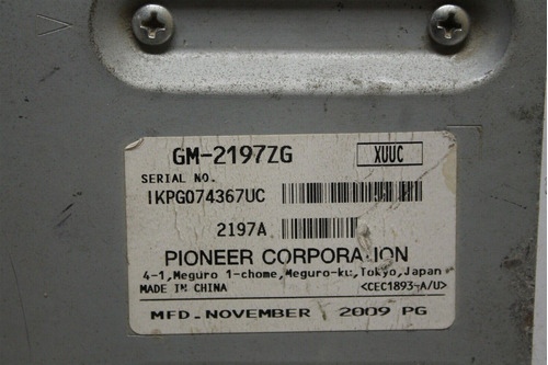 2010-15 Chevrolet Equinox Terrain Radio Amplifier Amp 20 Tty Foto 4