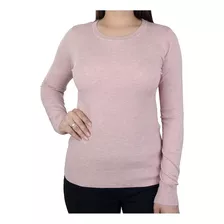 Blusa Feminina Facinelli By Mooncity Tricot Rosa Claro 65107