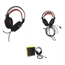 Audifonos Con Microfono Diadema Gamer As 80 Rgb Iluminado Color Negro