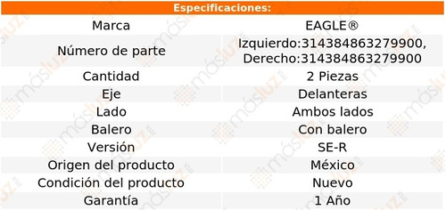 Kit 2 Bases Para Amortiguador Del Sentra 2.5l 4 Cil 02/06 Foto 2