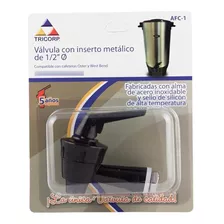 Llave Valvula De Repuesto P/cafetera Inserto Metalico1/2´ Eg