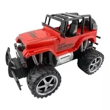 Carrinho Jeep Controle Remoto Recarregável Cor Vermelho