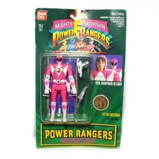 Power Rangers Rosa Vira Cabeça Boneco 1994 Bandai
