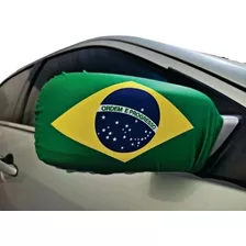  Capa P/ Retrovisor De Carro Bandeira Do Brasil