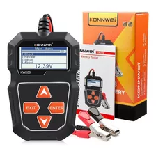 Teste Analisador De Bateria Cca Konnwei Kw208 12v Portugues