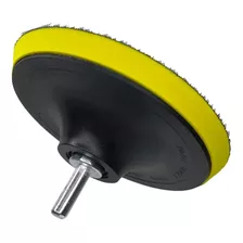 Suporte De Boina Com Velcro Para Lixa P/ Politrizes 125mm/5 Cor Preto/amarelo