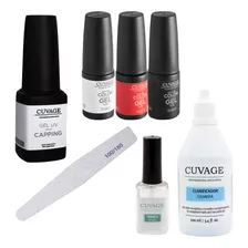 Kit Kapping Uñas Gel Uv Led + Esmalte Semipermanente Cuvage 