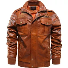 Chaqueta De Cuero Pu Para Motocicleta Para Hombre