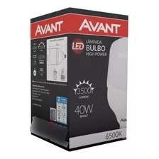 Kit 10 Lâmpadas Led Bulbo 40w Avant Branca 6500k E27