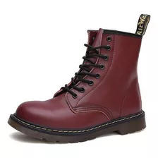 Botas De Couro Martin High Top Boots Couro Respirável Homens