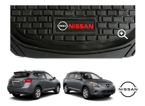 Tapetes 4pz Charola 3d Logo Nissan Rogue 2007 A 2014 Foto 4