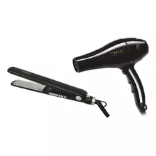 Kit Noir Profesional De Secadora Y Plancha Knp-2400bk