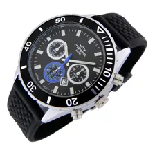 Reloj Montreal Hombre Ml1255 Calendario Aro Giratorio