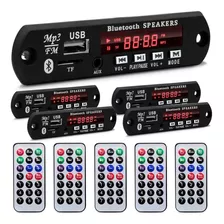 Kit 5 Placa Decodificadora 5v A 12v Usb Mp3 Fm Aux Bluetooth