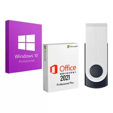Windows 10 Office 2021 Formatação Pendrive Ativado