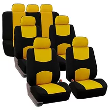 Flat Cloth Full Set Car Seat Covers Three Row 7 Passeng...