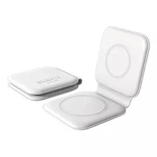 2 En 1 Cargador Inalámbrico 15w Plegable Ios Blanco