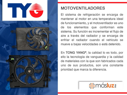 Motoventilador Sencillo Nissan Juke L4 1.6l 11/17 Tong Yang Foto 4