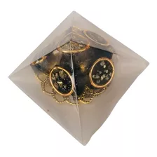 Orgonite Pirâmide Ação Psicológica Pirita Turmalina 3x4,5cm