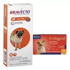 Combo Antiparasitário Bravecto 4,5-10kg+endogard 10kg C/2 Cp