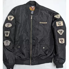 Harley Davidson Chamarra Para Hombre Con Emblemas