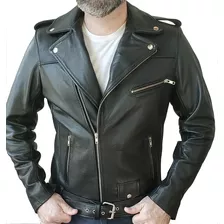 Campera De Cuero Chaqueta Rockera Perfecto 