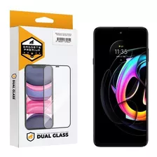 Película Dual Glass Para Motorola Moto Edge 20 Pro - Preto