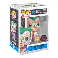 Funko Pop! Joker Dia De Muertos #414 Glows In The Dark