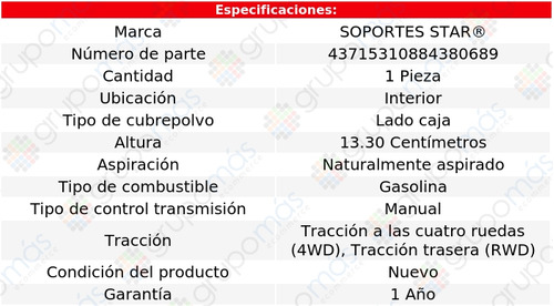 Cubrepolvo P/junta S.star S15 Jimmy L4 2.5l 85 A 88 Foto 2