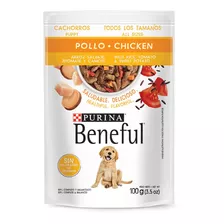 Alimento Beneful Perro Cachorro Pollo Arroz Verduras 100 Gr