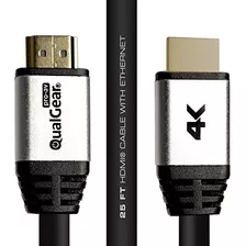 Qualgear Speed ??long Hdmi 2.0 Cable Con Ethernet (25 Pies) 