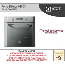 Manual Técnico Serviço Forno Elétrico Electrolux Oe8dx