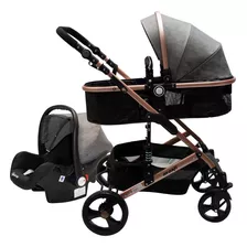 Coche Travel System 3 En 1 Avanti Smile Negro/gris.