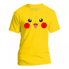 Playera Pikachu Pokemon Caras Todas Las Tallas