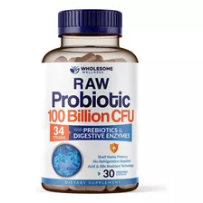 Probiotics Organic 100 Billion Cfu Probiótico Orgánico 30cáp