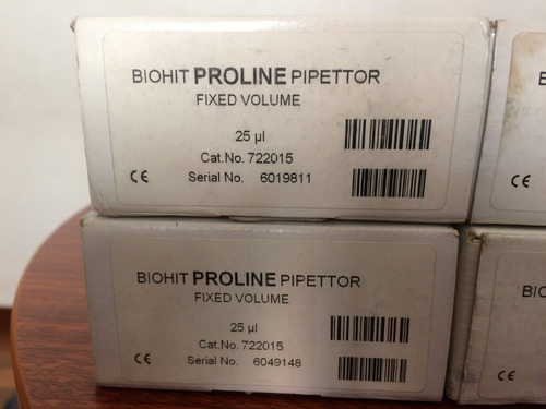 Pipetas Mecánicas Biohit Proline 10/25/50 Microlitros Nuevas