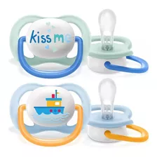 Chupete Ultra Air Collection 0-6m X2 Scf080/13 Philips Avent Color Transparente