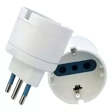 Pack 20 Adaptador Eléctrico Schuko 10a 250v 1500w Sec