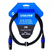 Cable Steelpro Xlr 2m Plug Cannon-jack Cannon Balanceado
