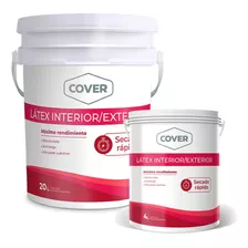 Latex Blanco Interior Exterior 20lts + 4lts Antihongo- Cover