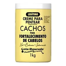 Creme Pentear Cachos (mel/babosa/jaborandi) Gota Dourada 1kg
