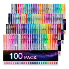 Tanmit - Juego De 100 Bolígrafos De Gel Para Colorear Para.