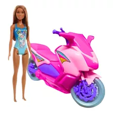 Boneca Barbie Original Mattel + Moto Aventura Bs Toys